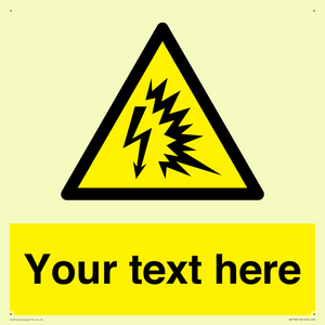 Custom warning Arc flash